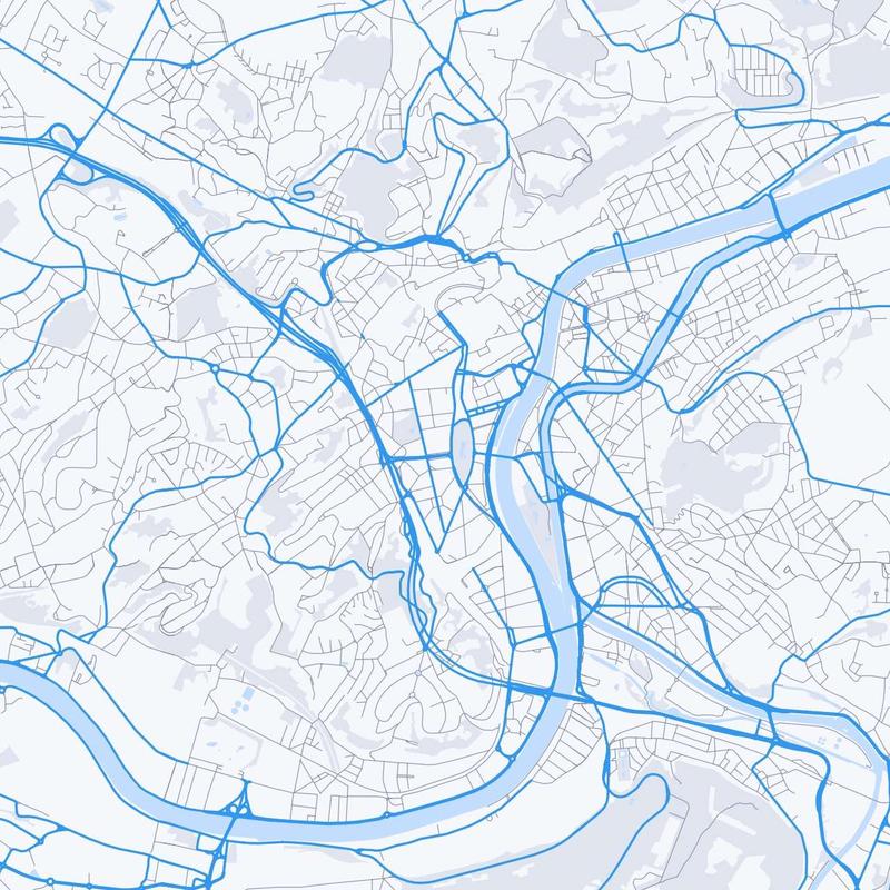 Map of Liege