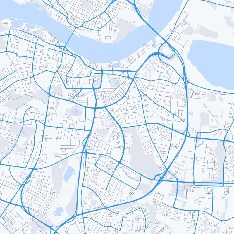 Map of Aalborg