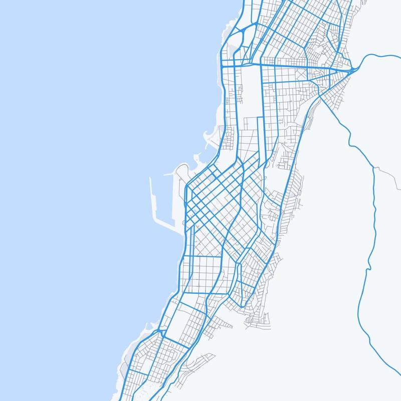 Map of Antofagasta