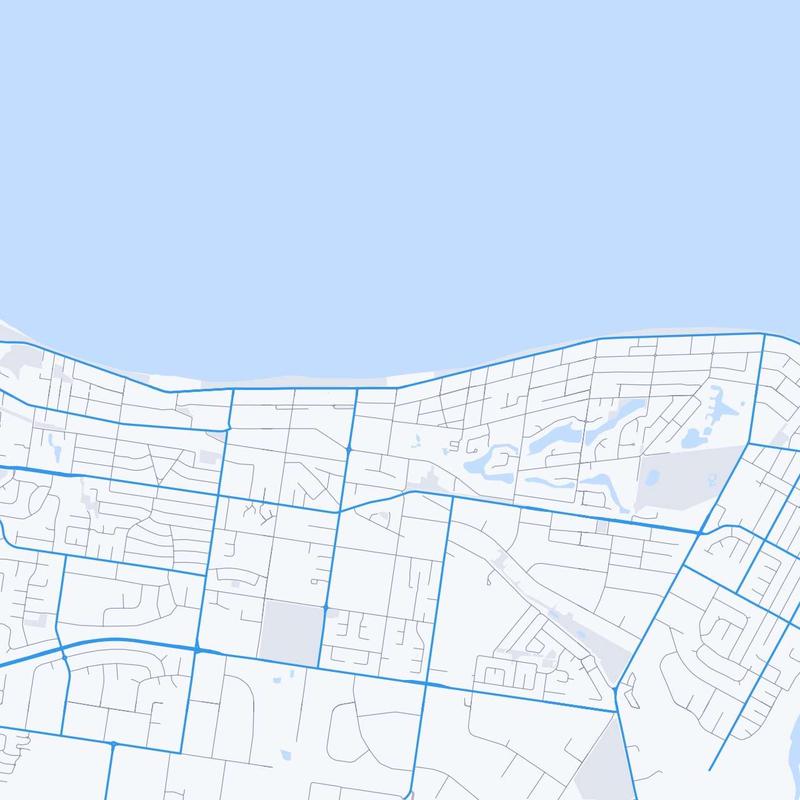 Map of Hervey Bay