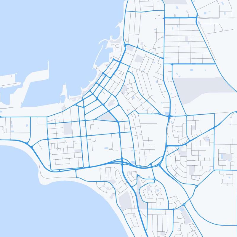 Map of Geraldton