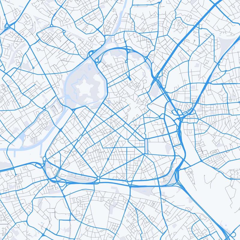 Map of Lille