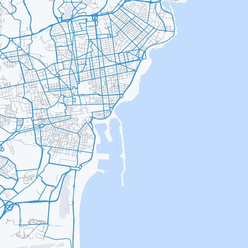 Map of Catania
