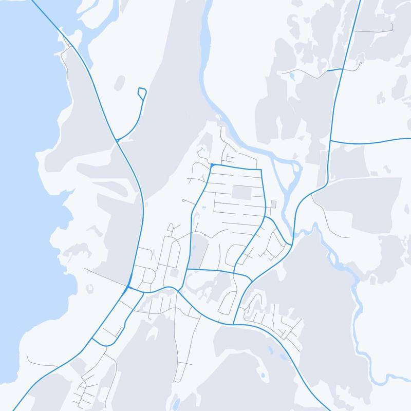 Map of Egilsstadir