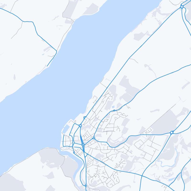 Map of Caernarfon