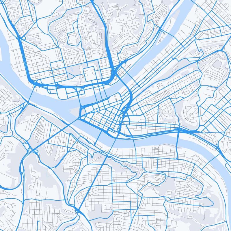 Map of Pittsburgh