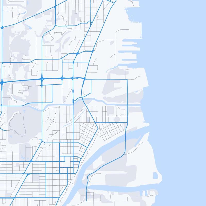 Map of Thunder Bay