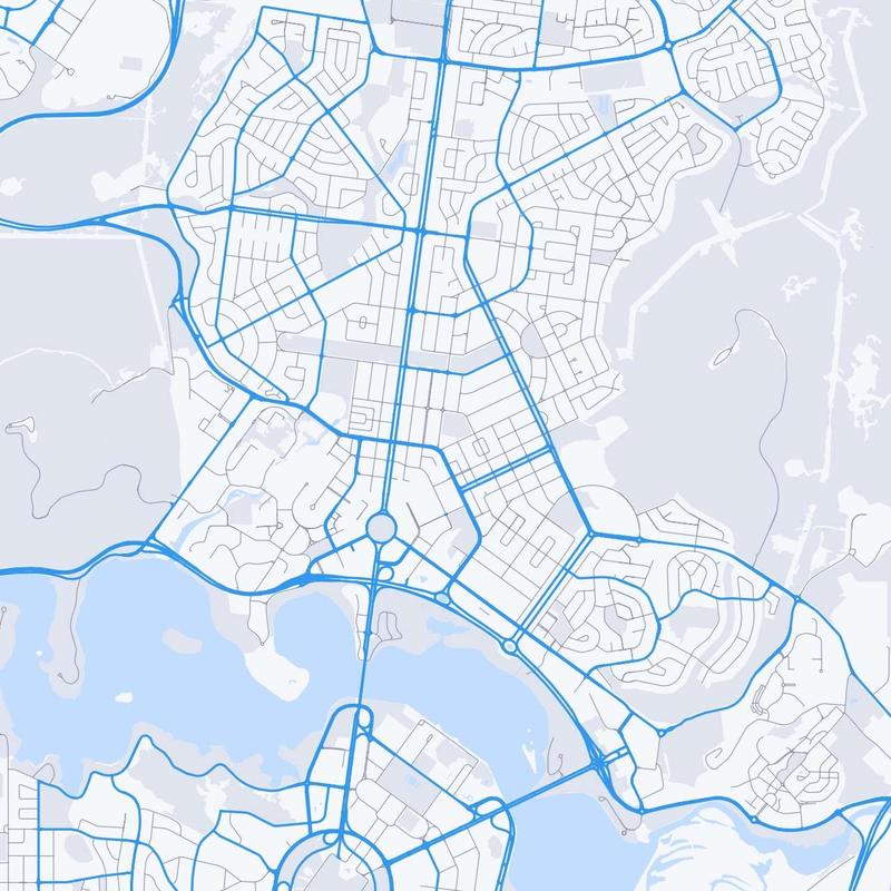 Map of Canberra