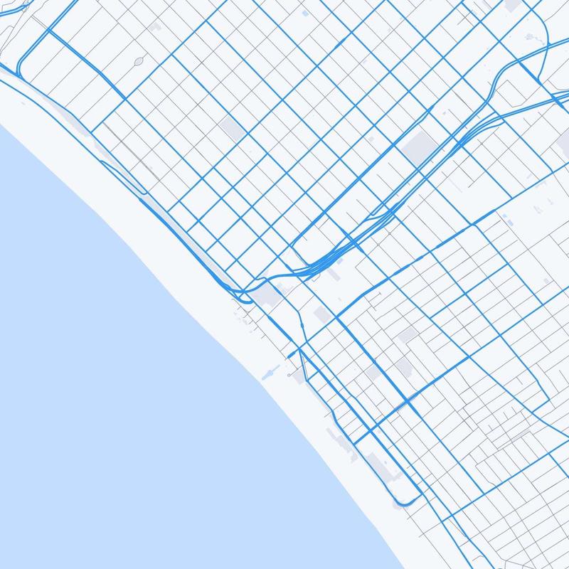 Map of Santa Monica