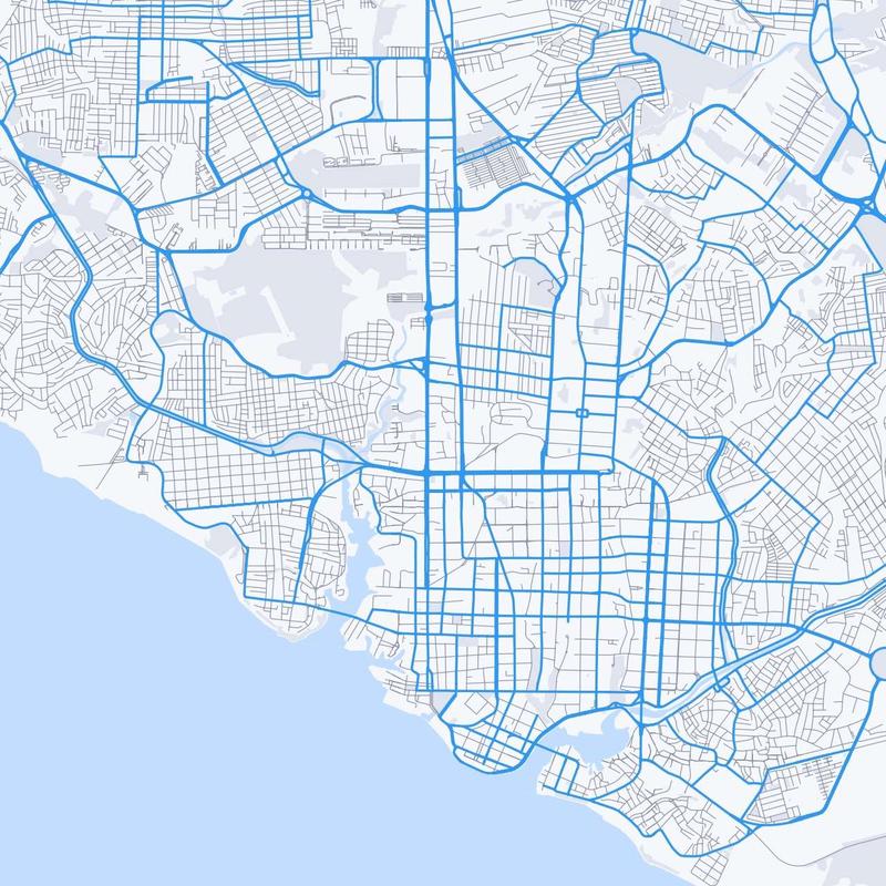 Map of Manaus