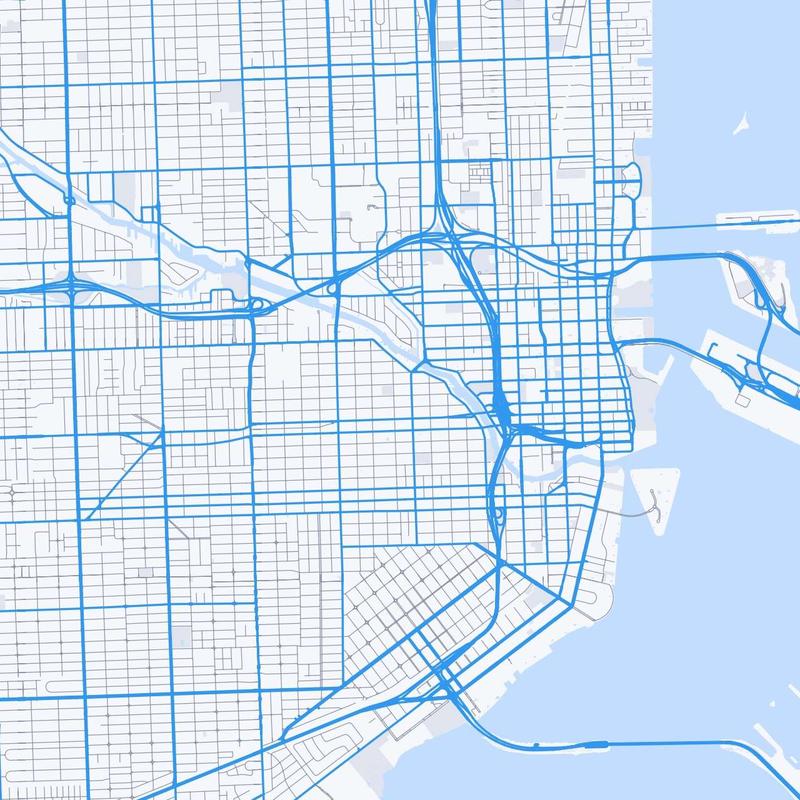 Map of Miami