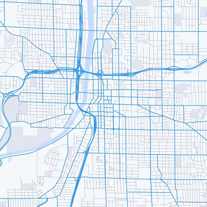 Map of Grand Rapids