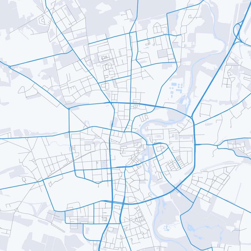 Map of Cottbus