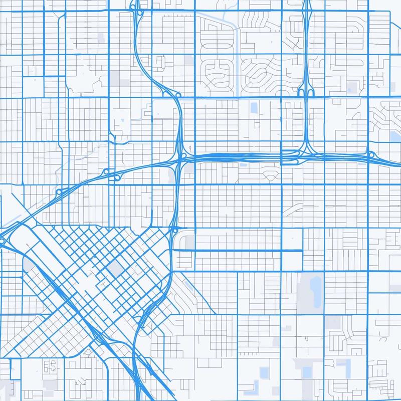 Map of Fresno