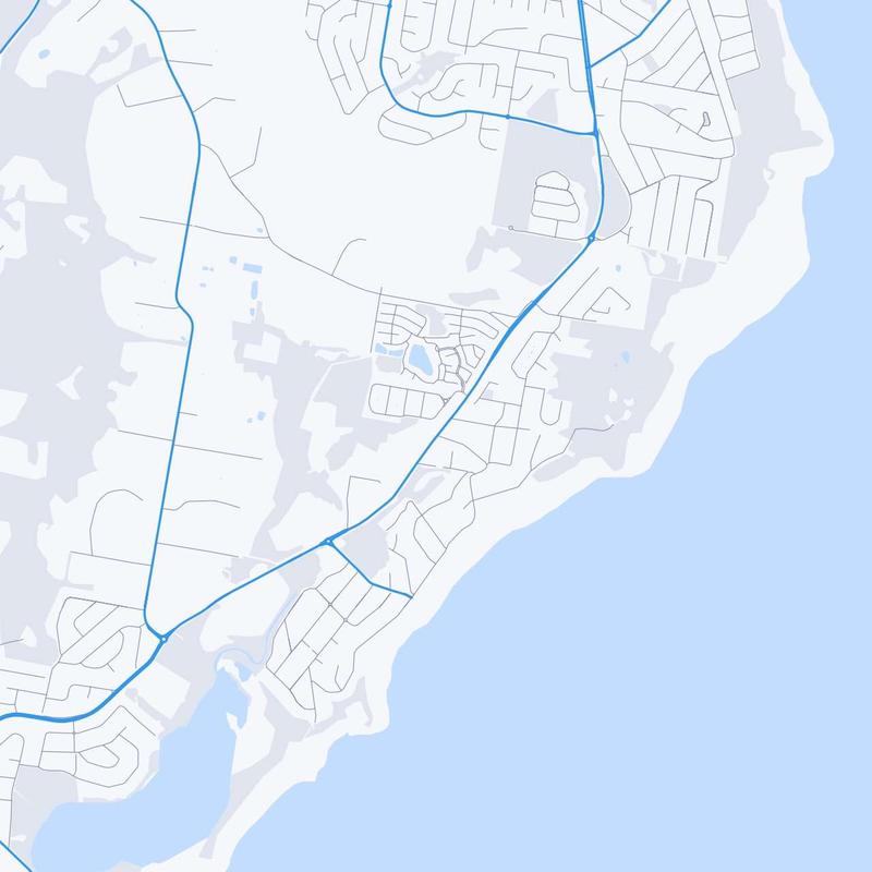Map of Forresters Beach