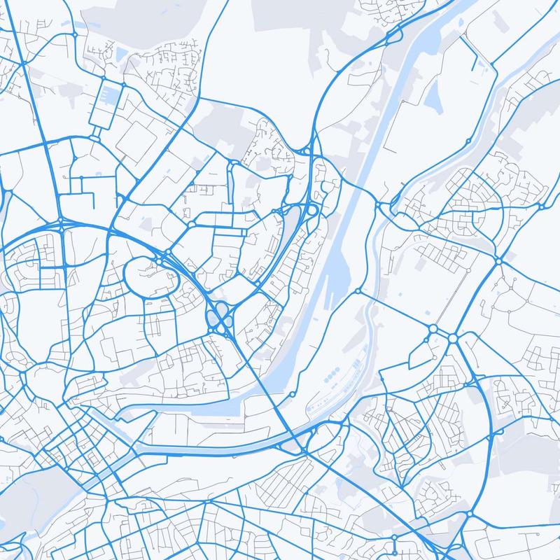 Map of Caen