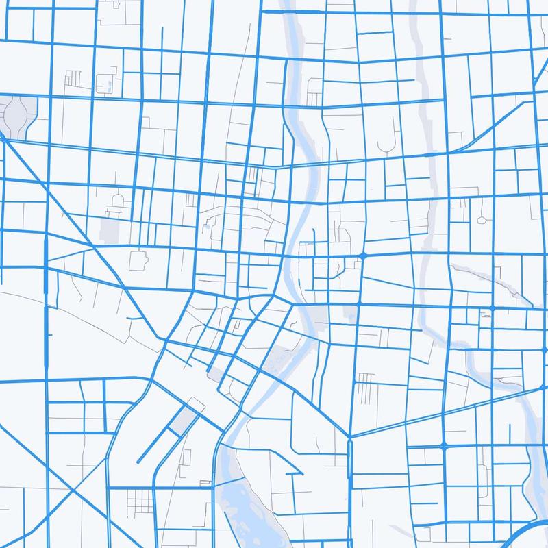 Map of Weifang