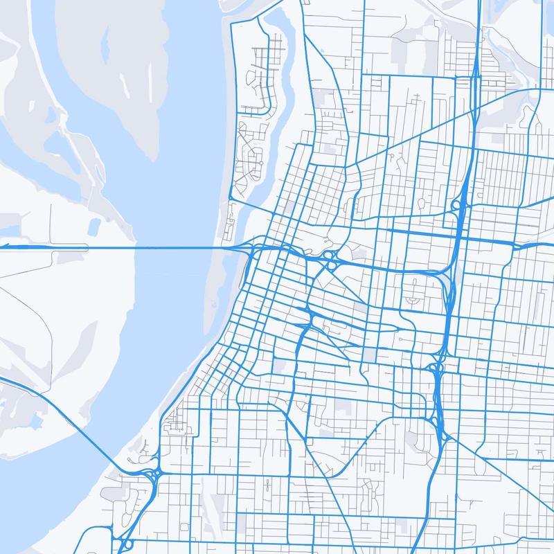 Map of Memphis