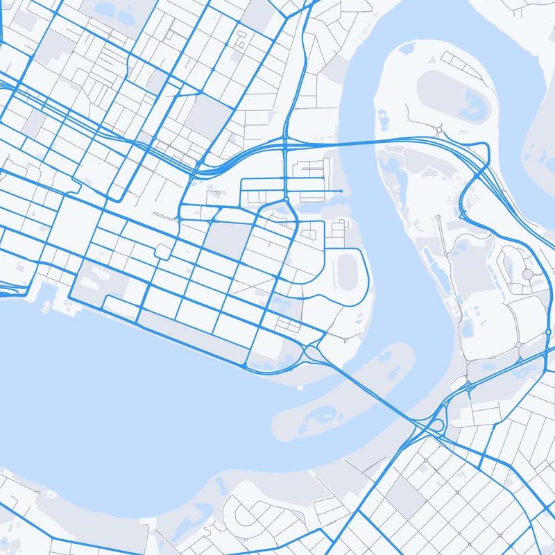 Map of East Perth