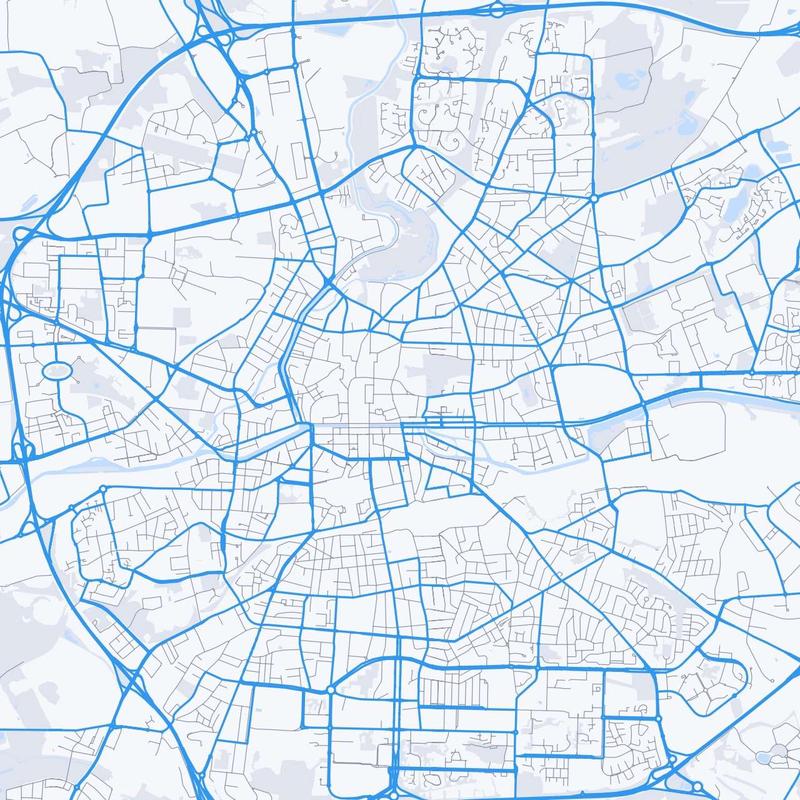 Map of Rennes