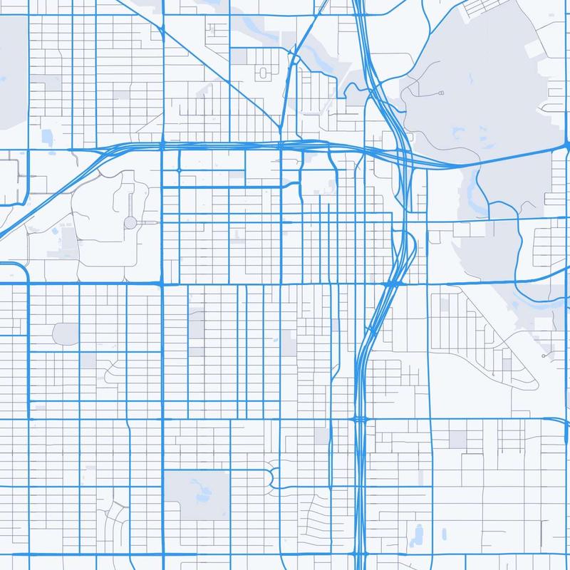 Map of Lubbock