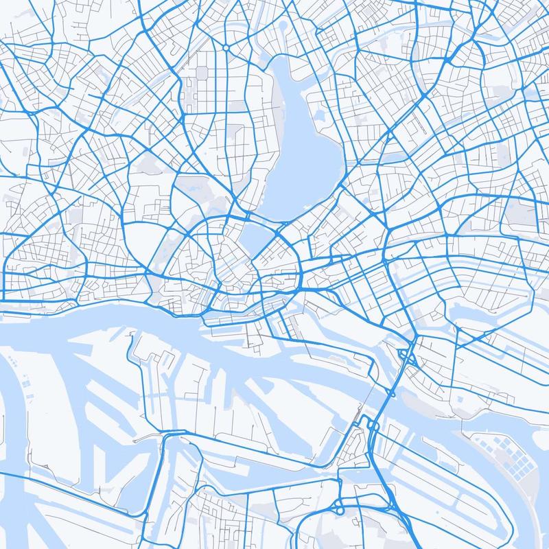 Map of Hamburg