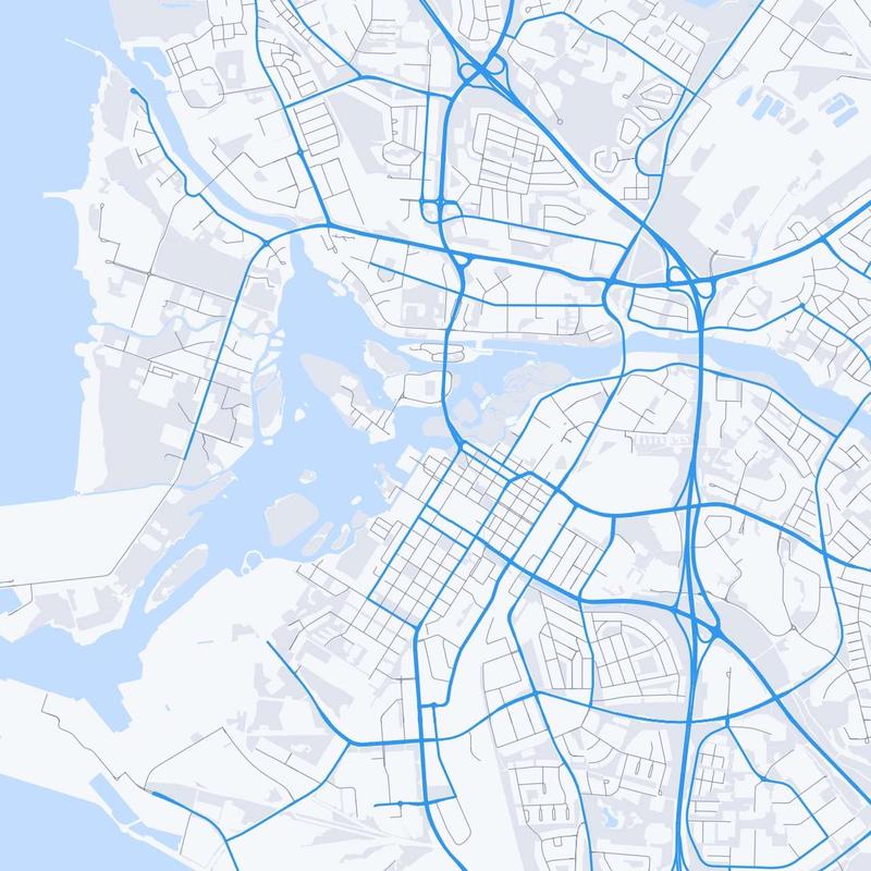 Map of Oulu