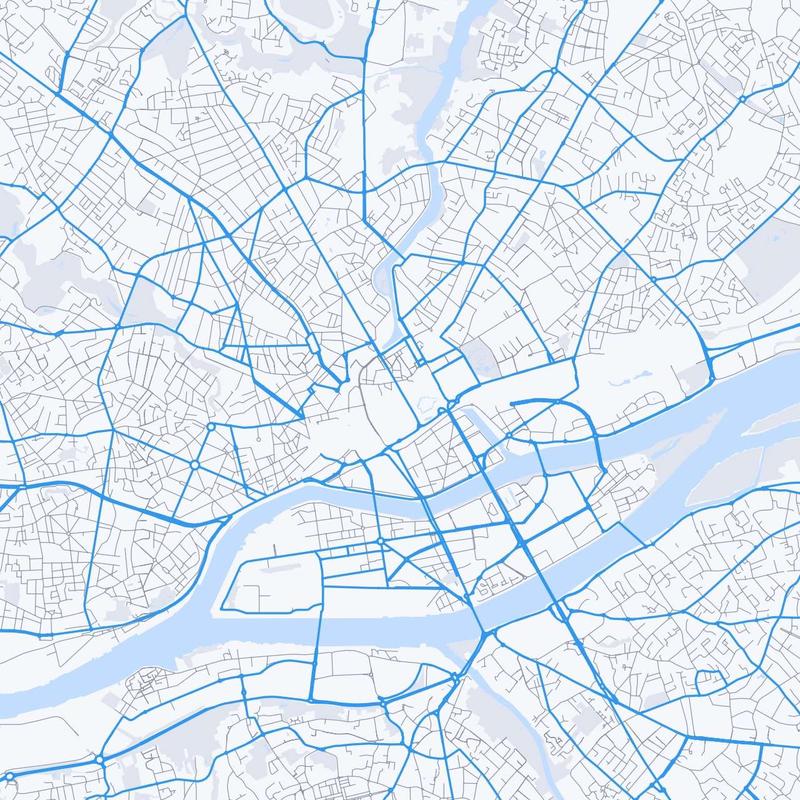 Map of Nantes