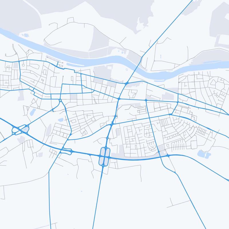 Map of Osijek