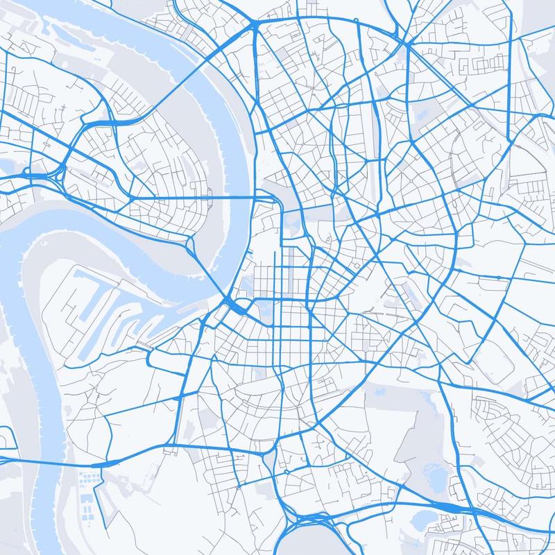 Map of Duesseldorf