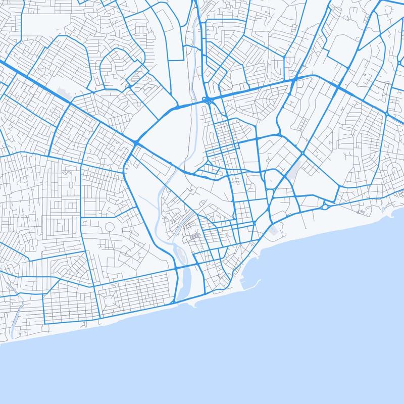 Map of Accra