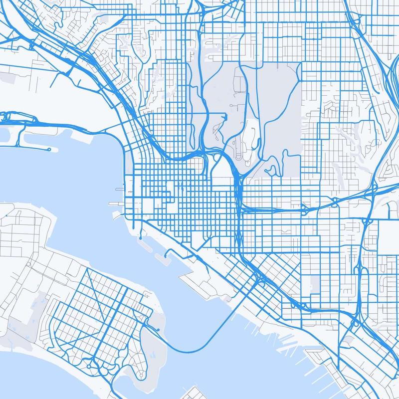 Map of San Diego