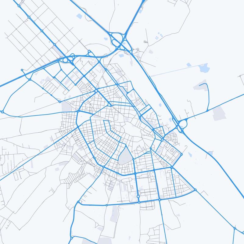 Map of Albacete
