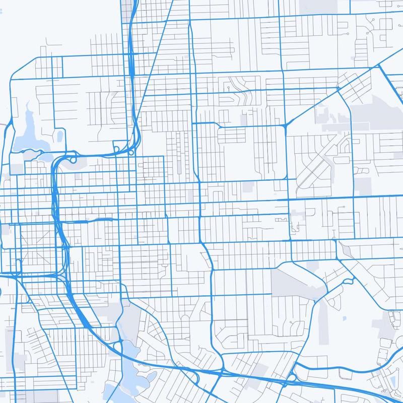 Map of Baton Rouge