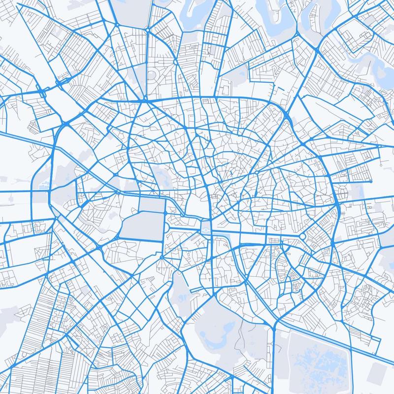 Map of Bucharest