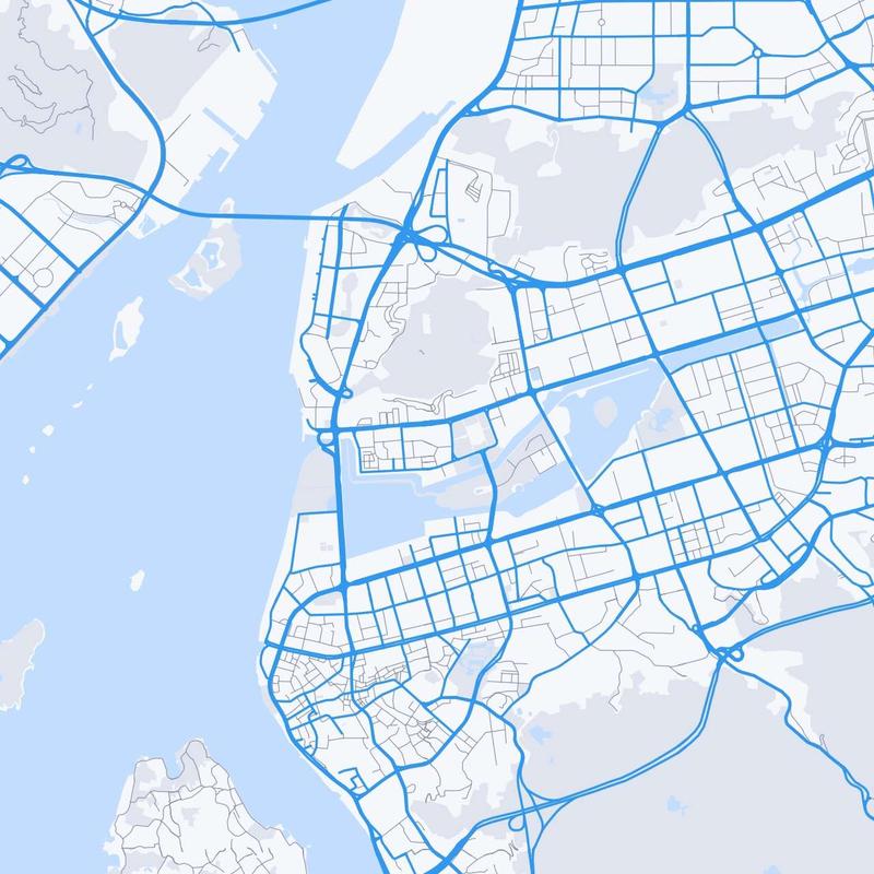 Map of Xiamen