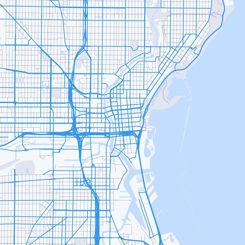 Map of Milwaukee