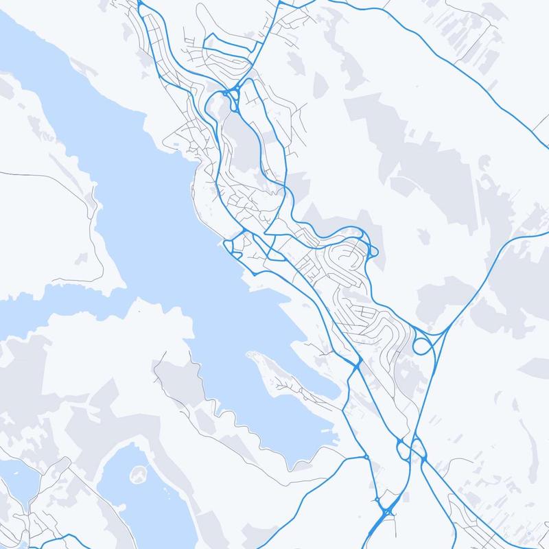 Map of Sibenik