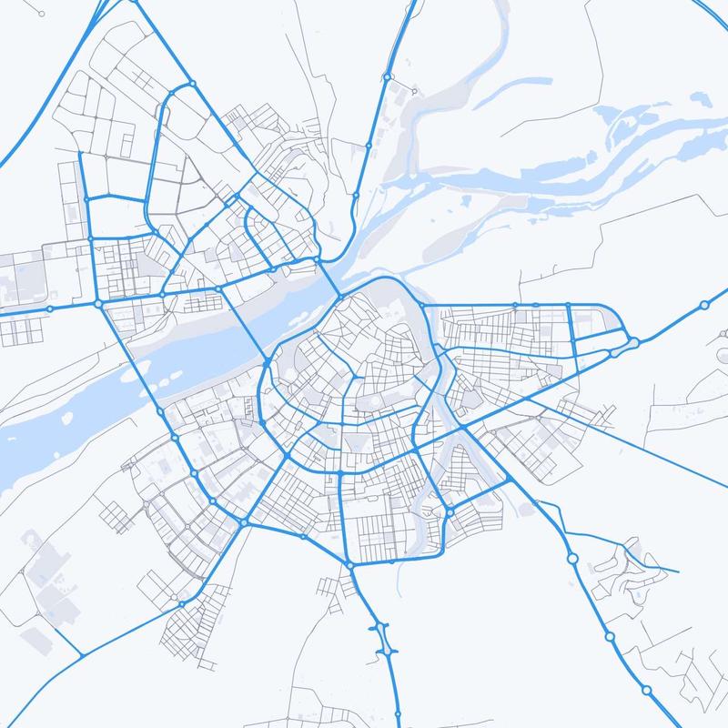 Map of Badajoz