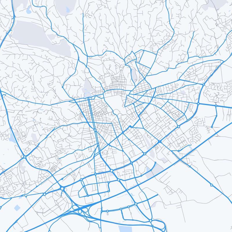 Map of Nimes