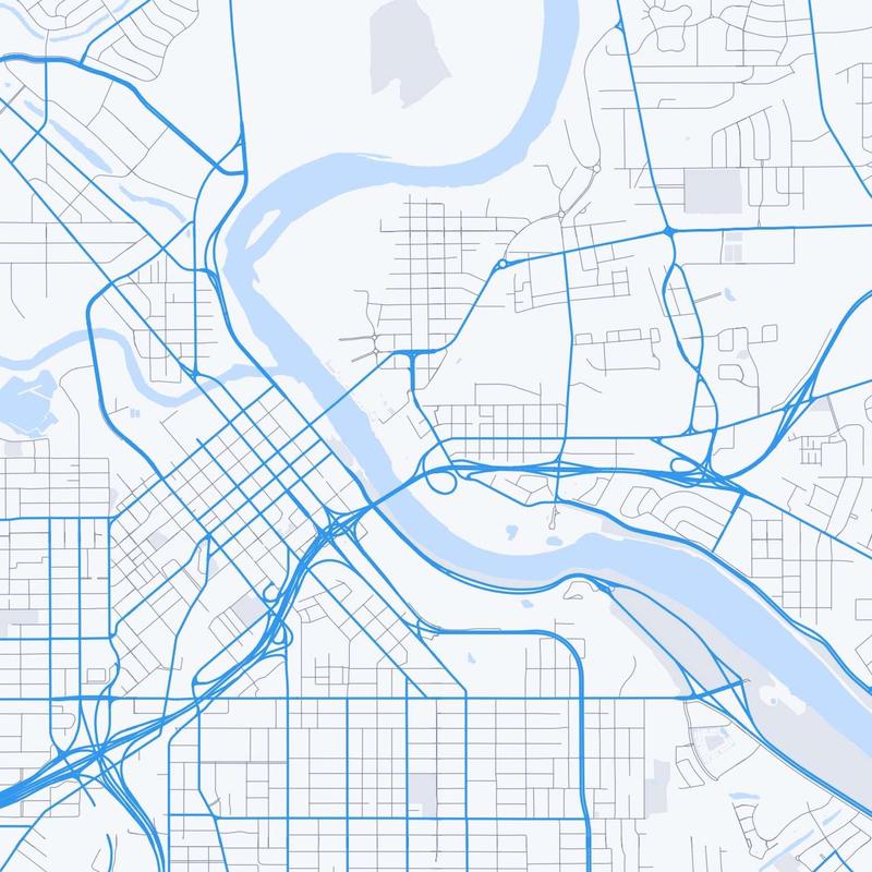 Map of Bossier City