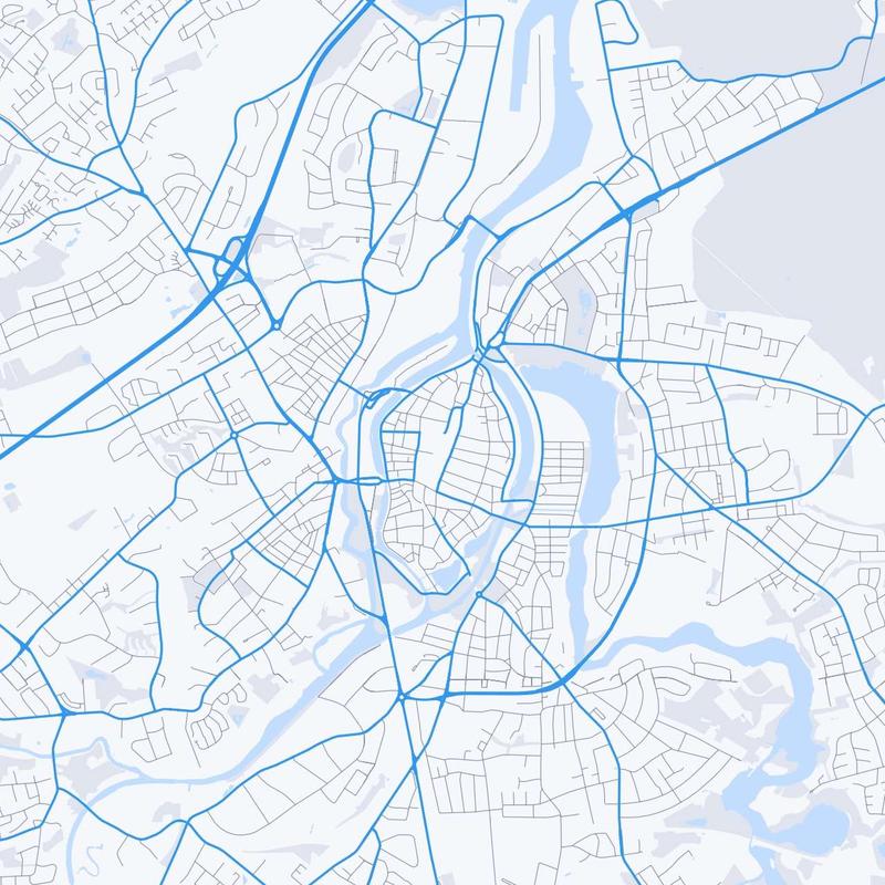 Map of Luebeck