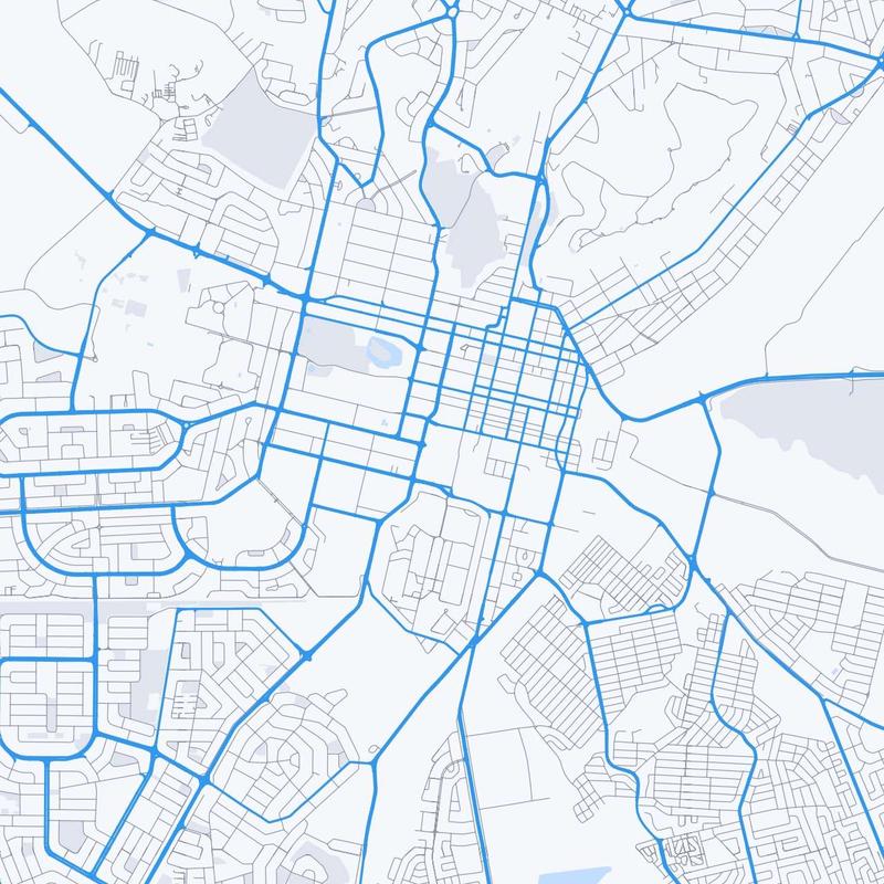 Map of Bloemfontein