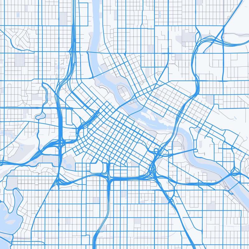 Map of Minneapolis