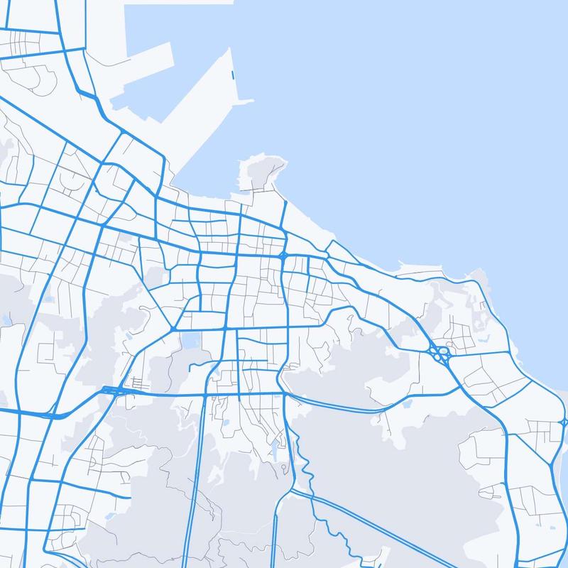 Map of Yantai
