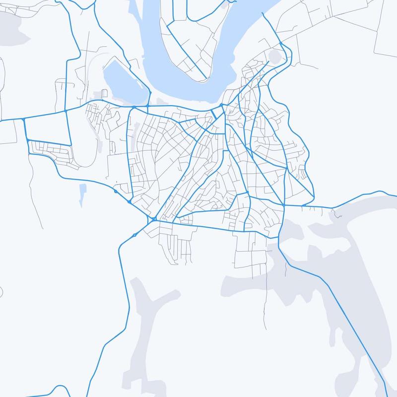 Map of Tulcea