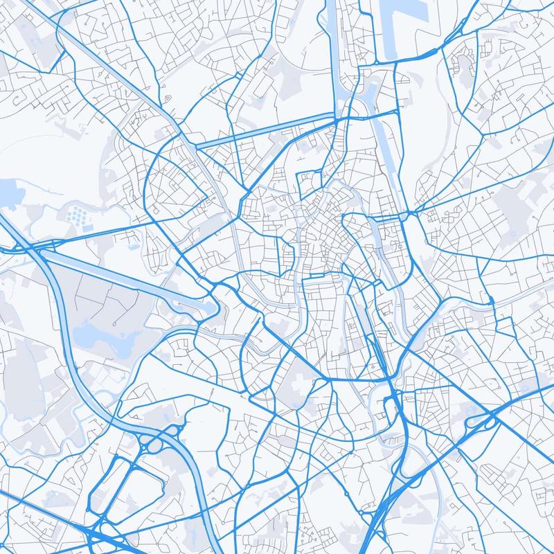 Map of Ghent