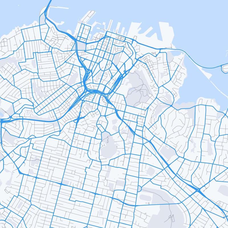 Map of Auckland