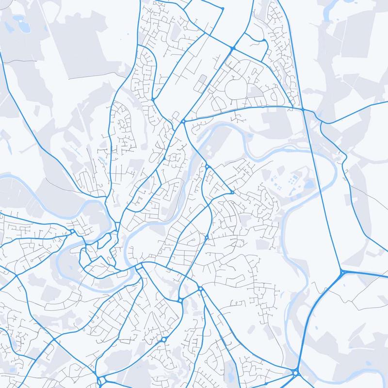 Map of Shrewsbury