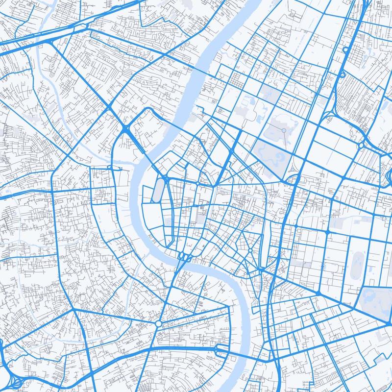 Map of Bangkok